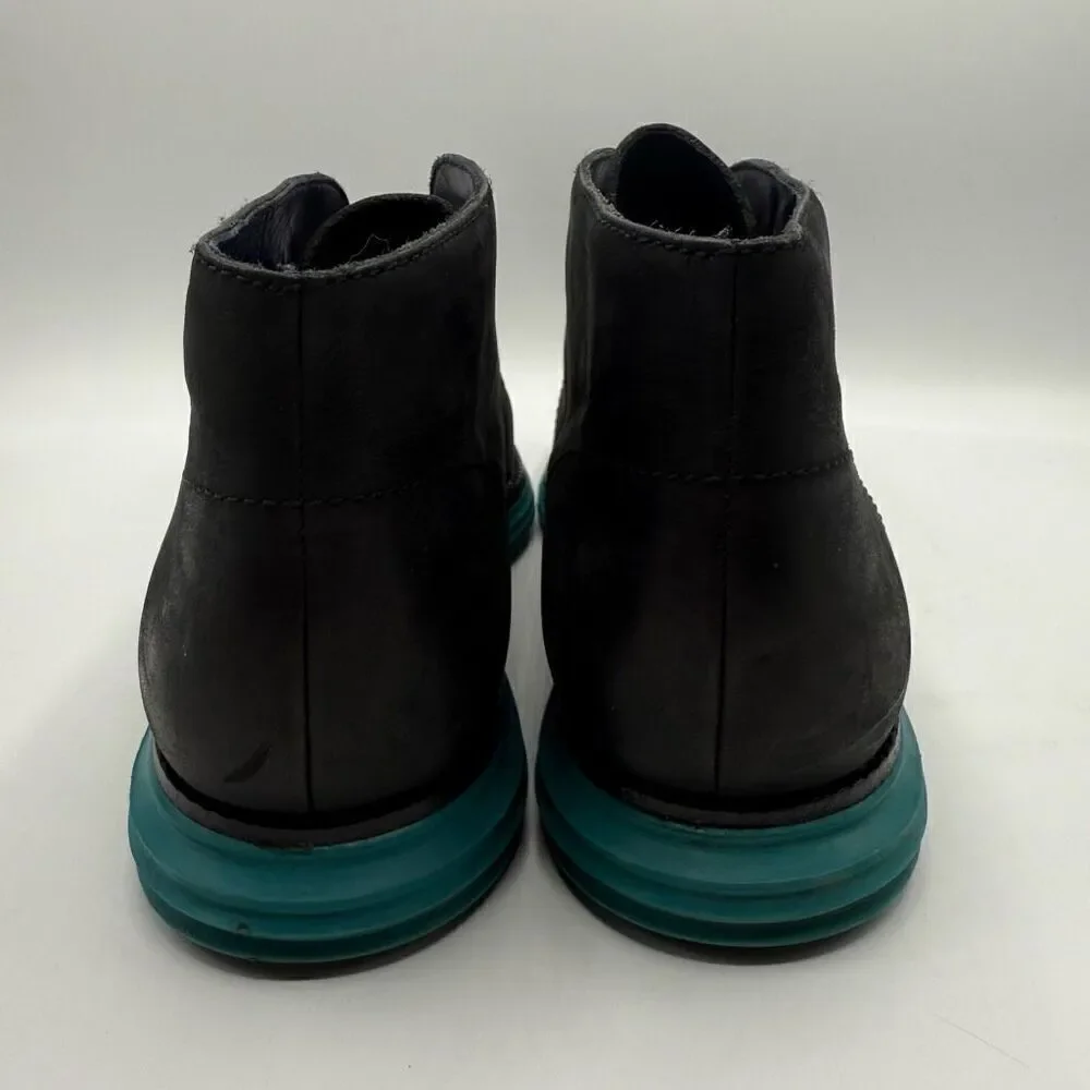 Cole Haan Lunargrand Chukka Boots Black Suede Booties - Men’s US 11